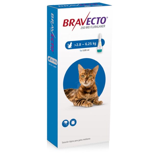 Bravecto Gato De 2.8Kg A 6.25Kg