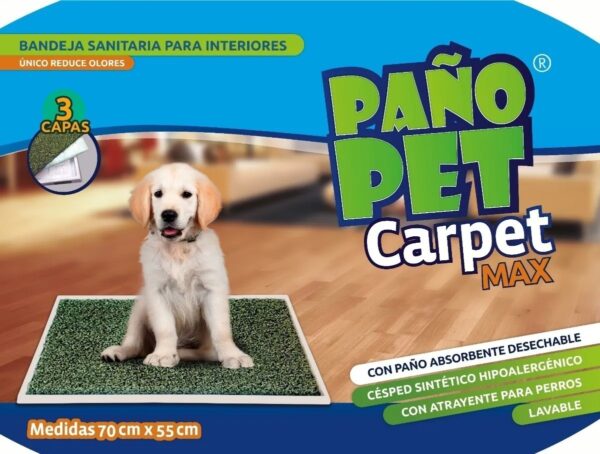 Paño Pet Carpet Max Césped Sintético 70 x 55