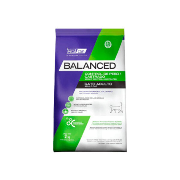 Vital Can Balanced Cat Control De Peso/Castrados Por 7,5Kg