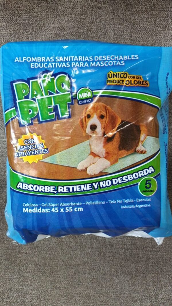 Paño Pet Mini x 5 Unidades 45x55